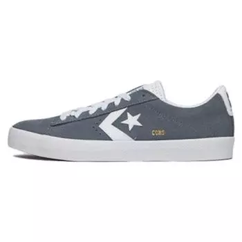 Converse Pro Leather Vulc Pro Suede Low Lunar Grey Кроссовки унисекс Белые A04153C 35
