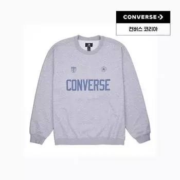 Converse Retro Chuck Soccer Crew Sweatshirt Vintage Grey Heather 10028409 A02 90