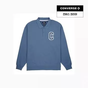 Converse Retro Collared Crew Sweatshirt Lakeside Blue 10028004 A02 95