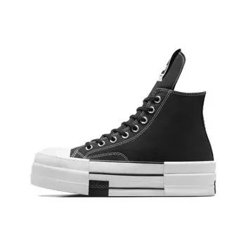 Converse Rick Owens x DRKSHDW DBL DRKSTAR Chuck 70 Высокие черные кроссовки унисекс Egret White A04954C 41.5