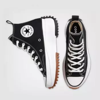 Converse Run Star Hike High ЧЕРНЫЙ БЕЛЫЙ РЕЗИНКА 220