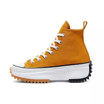 Converse Run Star Hike High Шафраново-желтые Унисекс Кроссовки Белые Черные 168893C 35