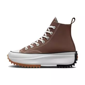 Converse Run Star Hike Platform High Squirrel Friend Коричневые кроссовки унисекс Черный Белый A03061C 35