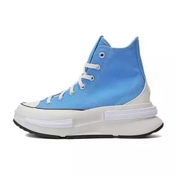 Converse Run Star Legacy CX Platform High Blue Slushy Unisex Sneakers Egret Black A06504C 35.5