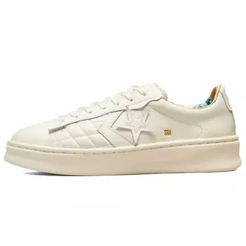 Converse Shai Gilgeous-Alexander x Pro Leather Lift Platform Кроссовки унисекс Chase the Drip Cream Egret Saturn-Gold 173199C 40.5