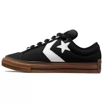 Converse Star Player 76 Low Puff - черные белые резиновые мужские кроссовки A14718C 42
