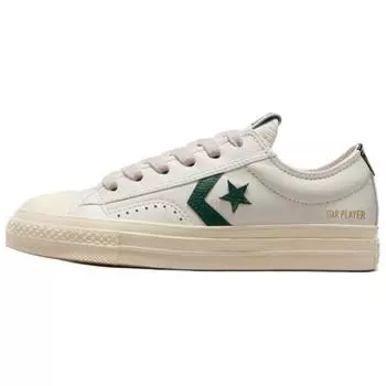 Converse Star Player 76 Low Vintage White Green Unisex Sneakers Cream A11643C 35