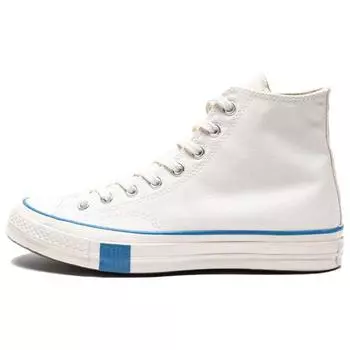 Converse Undefeated x Chuck 70 High Fundamentals — Кроссовки унисекс Parchment White Black Imperial-Blue 171161C 42.5