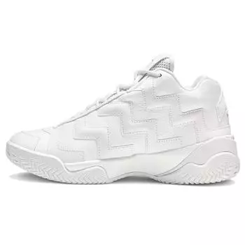 Converse VLTG Mission-V Mid Synthetic Leather Comfortable and Versatile Mid-Top Vintage Basketball Shoes Women s Pure White 35.5