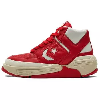 Converse Weapon CX Leather Mid-Top Vintage Basketball Shoes Unisex Red 40