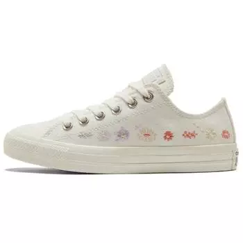 Converse Women s Chuck Taylor All Star Low Embroidered Floral Egret Women s Beige 35