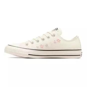 Converse Женские кроссовки Chuck Taylor All Star Low с вышивкой Little Flowers, кремовые, черные, A10149C 36