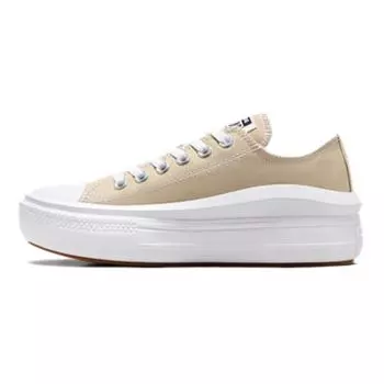 Converse Женские кроссовки Chuck Taylor All Star Move на низкой платформе Nutty Granola Tan White Gum A07580C 40