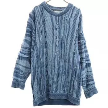 COOGI BLUES Сделано в Австралии Комбинезон с ручкой Длинный рукав Окрашено индиго 3D вязка Мужской Б/у