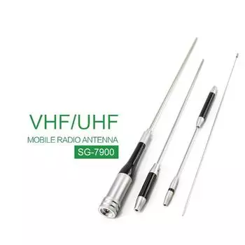 COOGUY мобильная антенна автомобильный репитер с высоким коэффициентом усиления, совместимая общая длина 158 см, 2-диапазонная любительская радиостанция, короткая SG-7900 144/430 МГц