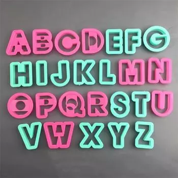 Cookie alphabet number 26 cookie confectionery sweets lunch birthday gift cutter, & cutter, pieces, cutter, tool, making, cutter, handmade, box,