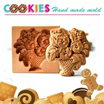 Cookie Cutters Biscuit Molds Baking Tool Kitchenware Wood Material 6 Styles Choose Perfect Baking Gift for Baking Lover 4