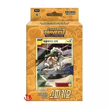 Cookie Run Card Bravers Starter Deck Sparkio, популярная корейская игра