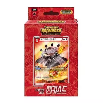 Cookie Run Card Bravers Starter Deck Sunkissed, популярная корейская игра