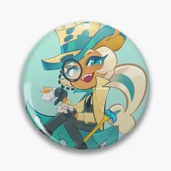 Cookie Run Roguefort Cookie, настраиваемая мягкая кнопка на булавке для влюбленных, женский значок на лацкане, ювелирное изделие, металлический креативный воротник с мультяшным рисунком