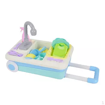 Набор столовых приборов для приготовления ролевых игр «Вода» синий