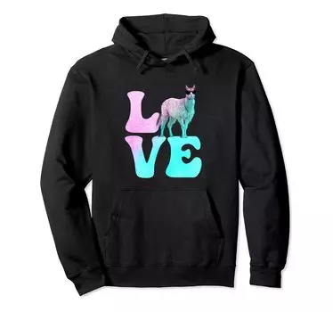 Крутая альпакарама LOVE Parka чёрный