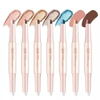 COOL BETTY Тени для век, 2-тоновые блестящие тени для век с двойной головкой, набор карандашей для век, водонепроницаемый долговечный инструмент для макияжа глаз для женщин и девочек