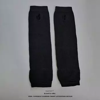 Cool Er Ya Dark Goth Style Asian Culture Female Half Finger Black