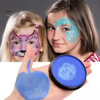 Cool Face Paint Яркий многофункциональный однотонный комплект краски для лица и тела для гардеробной жёлтый
