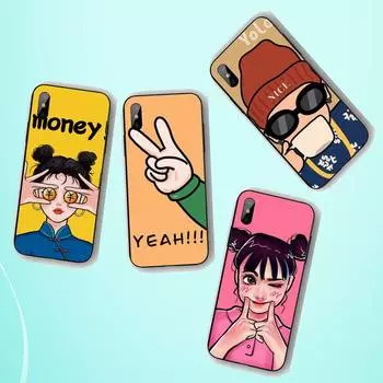 Чехол для телефона Cool Girl для iPhone 11 12 13 Pro Max 5s 6s 7 8 Plus X Xr Xs Max Se 2020 13 Mini iphone 11Pro