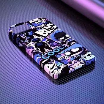 Cool Graffiti x Полный комплект чехол 12 Apple 14 телефон чехол iPhone 13 Promax Trendy 11 жесткий чехол 8 подходит Apple 7/8/SE2/SE3