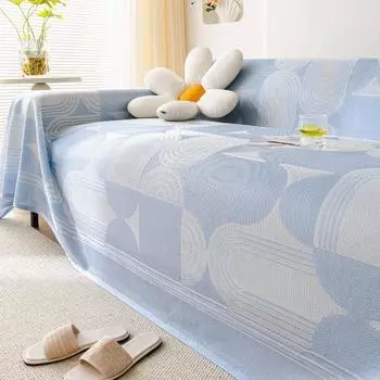 Прохладный ледяной шелковый чехол для дивана, полотенце, полностью покрытый чехол, летнее одеяло, подушка для дивана, летний простой дизайн, современный летний коврик, подушка 180*130cm