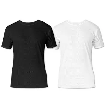 Cool Inner Mesh Inner Shirt Summer Teijin AIRCTIVE Cool Set L [fun.] Мужская черная/белая