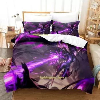 Cool Kai Sa Bedding Set Single Twin Full Queen King Size Bed Set Adult Kid Bedroom Duvetcover Sets Anime parure de lit Bed 70x133cm 2pcs