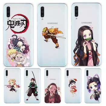 Cool Kimetsu No Yaiba For Samsung Galaxy A90 A80 A70 A60 A50 A40 A30 A20S A20E A10 A10E A10S S8 S7 S6 Edge Phone Case Samsung A90(5G)