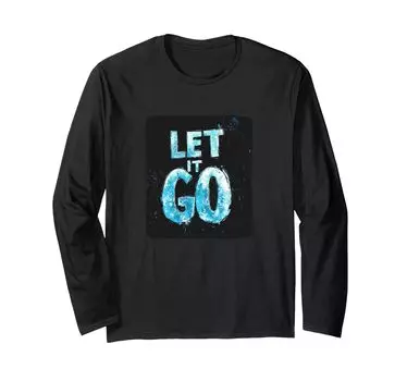 Cool Let It Go Холодный цветной костюм для мальчиков и девочек с длинным рукавом футболка чёрный