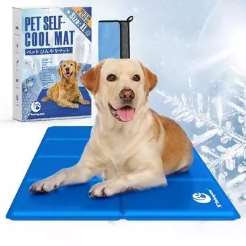 Cool Mat for and Pets Cool Pet Cooling Cooling Gel Cooling Heat Stroke Prevention 120x75CM Shinyee® Dogs, Cats, [XS-XXL] Mat, Mat, Multi-Purpose, Mat, синий