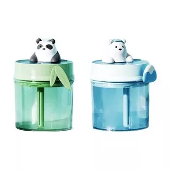 Cool Mist Humidifier Auto Shut Off Silent USB 2 Spray Modes Decor Desktop Humidifier for Kids Room Meditation Bedroom Office SPA зелёный