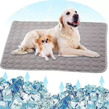 Cool Pet Cooling Cooling Pee Cool Touch Cooling Quick Nursing Полностью для средних и крупных собак и собак XL Размер x Простыни, Простыни, Сетка, Лето, Домашние животные, серый