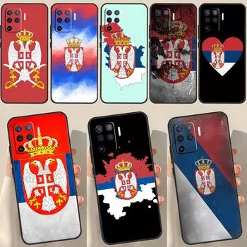 Cool Serbia Flag Case For OPPO A53 A53S 2020 A5 A9 A31 A52 A72 A94 A74 A54 A83 A91 A93 A16 A15 Back Coque OPPO A94 5G