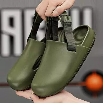 Cool slippers 2024 new summer casual wind bag head Velcro sandals outdoor men s outer wear beach shoes foreign trade 40