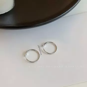Cool Style Fancy Silver Needle Women s Stud Earrings Simple Bracelet Silver Earring -2cm (Silver Needle)