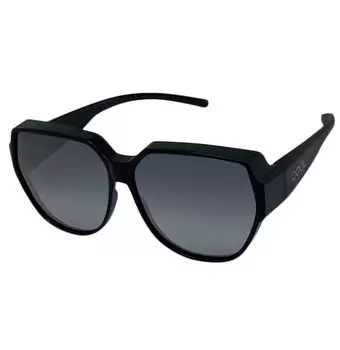 Cool Times 33 HD поляризованные очки, надеваемые поверх очков, солнцезащитные очки XL, большие, легкие, для женщин и мужчин, защита от ультрафиолета, круглый оттенок для вождения и езды [QOOL TIMES]