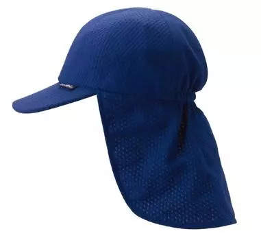 COOLBIT UV Flap Cool with just Cooling Kids Sun Shade Sun Heat Stroke Heat Prevention Cap, water, Cap, Hat, WR-CM703S-BLU, Blue, Children, Children s