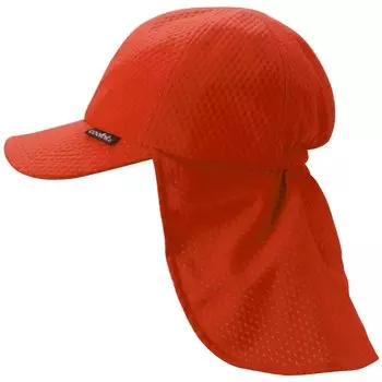 Coolbit UV Flap Cooling Cap with Cooling Kids Sun Shade Sun Heat Stroke Heat Protection [coolbit] Cap, Function, Hat, WR-CM703S-RED, Red, Red,
