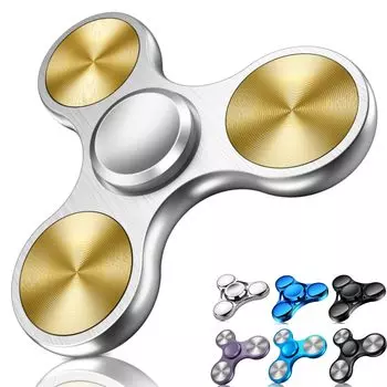 COOLDEN Hand Spinner Stress Relief Super Durable Stainless Steel Bearings Вращается на высокой скорости Minute Hand Spins Fidget Spin Kill Fingertip Fidget Silver Toy, серебряный