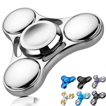 COOLDEN Hand Stress Relief Stress Super Stainless Steel High Speed Minute Autism Funny Spin Fingertip Fidget Silver Spinner, высококачественная игрушка, товары,