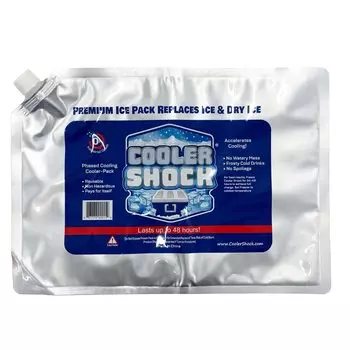 Cooler Shock Ice Long Cold 7CSLS L Rapid Freezing for 12 Keeps Pack, Time, Powerful, Retention, Size, Reusable, Hours, -7.8