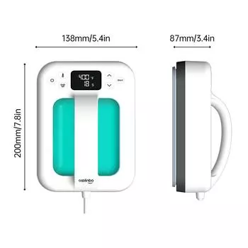 Coolinbo HP6 Ручной мини-термопресс 7x5 дюймов Портативная машина для передачи тепла с AU Plug белый
