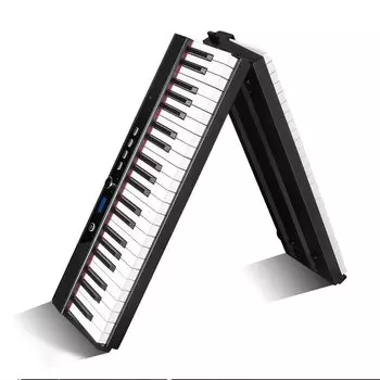 Coolmusic 88 клавиш пианино клавиатура складная BT цифровое пианино с подсветкой клавиш клавиатура пианино перезаряжаемая портативная полувзвешенная